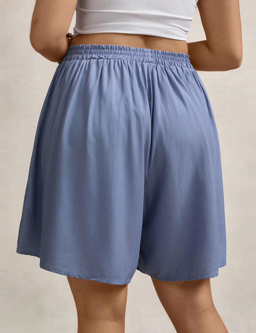 Shein Curve+ rövidnadrág, kék