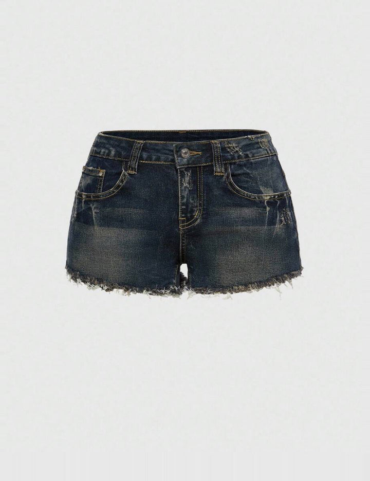 Shein Curve+ rövidnadrág, kék