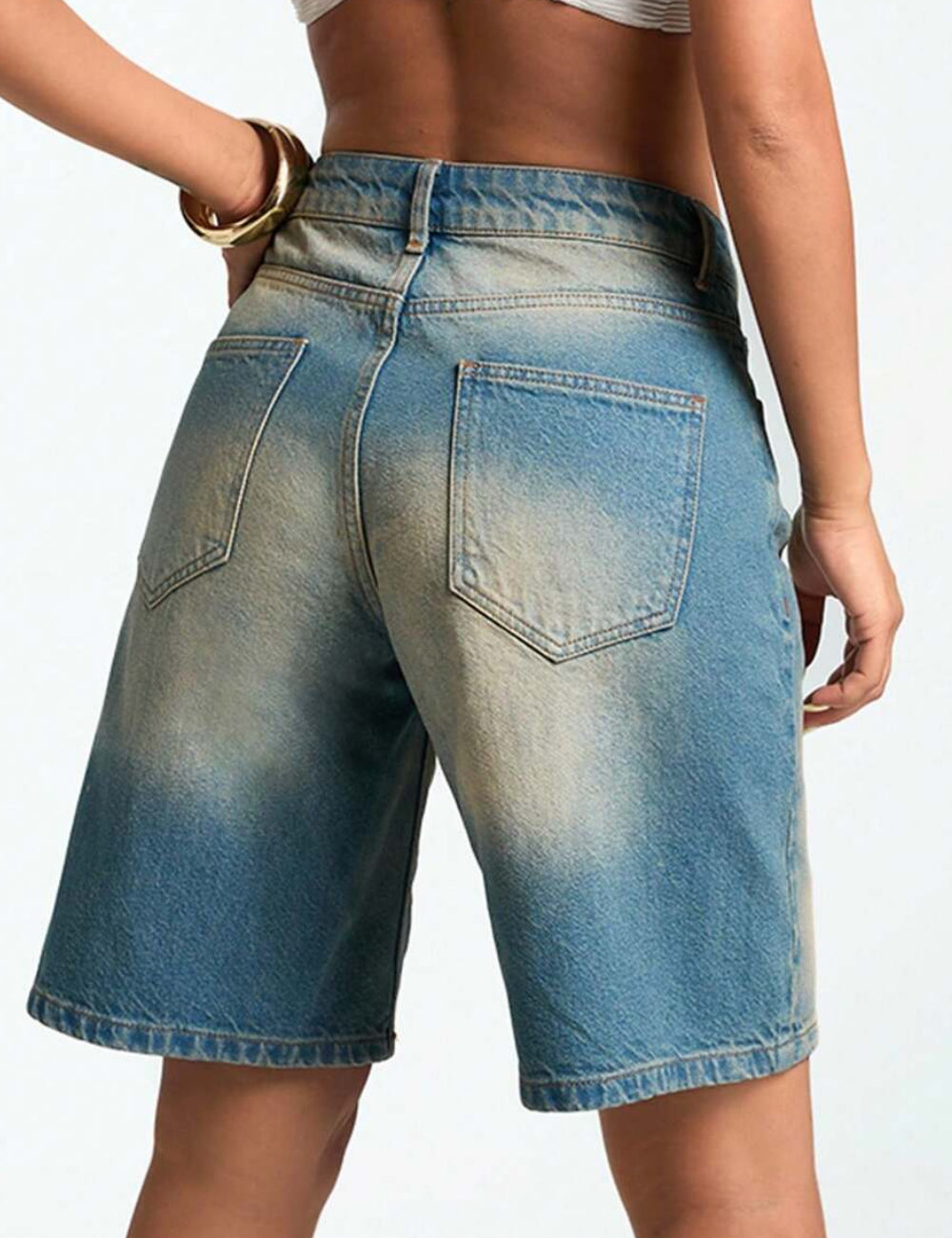 Pantaloni scurți Shein, albastru