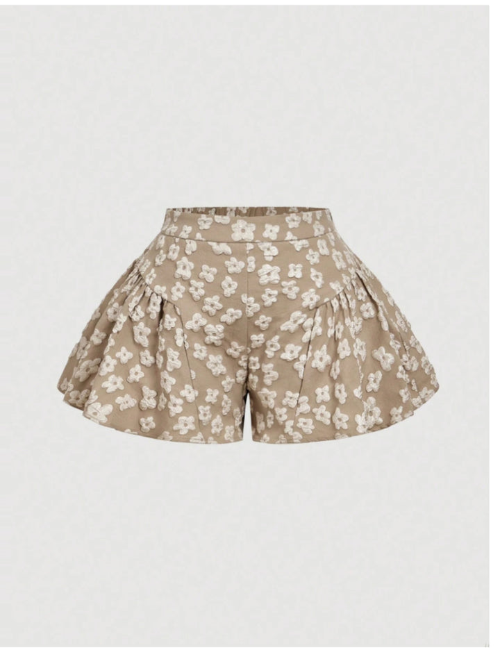 Shein Curve+ rövidnadrág, bézs