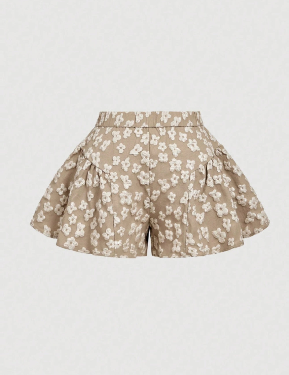 Shein Curve+ rövidnadrág, bézs
