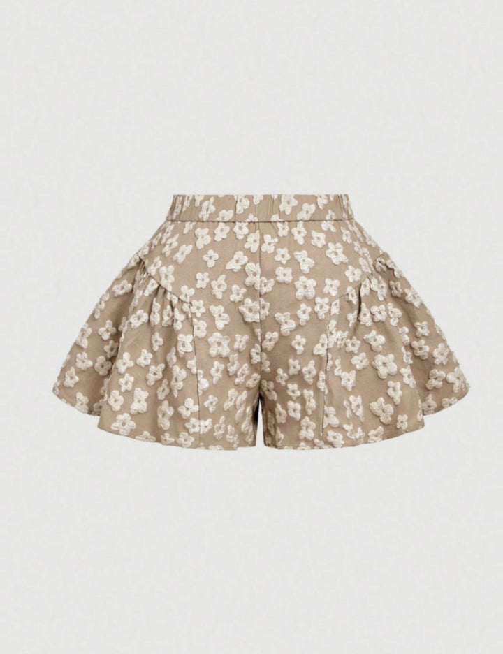 Shein Curve+ rövidnadrág, bézs