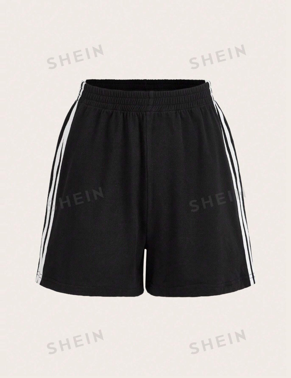 Shein Curve+ rövidnadrág, fekete