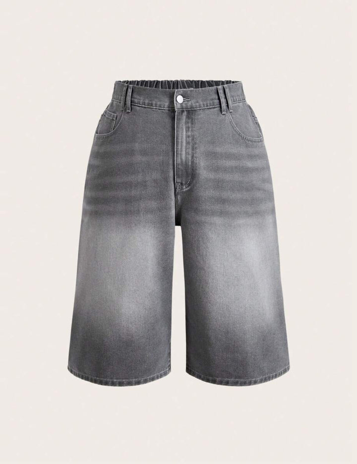 Shein Curve+ rövidnadrág, szürke