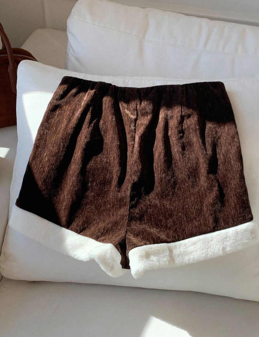 Pantaloni scurți Shein, maro