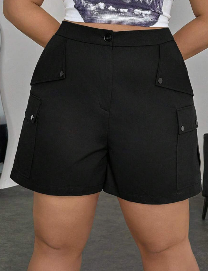 Pantaloni scurți SHEIN, negru