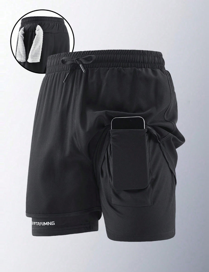 Pantaloni scurți SHEIN, negru