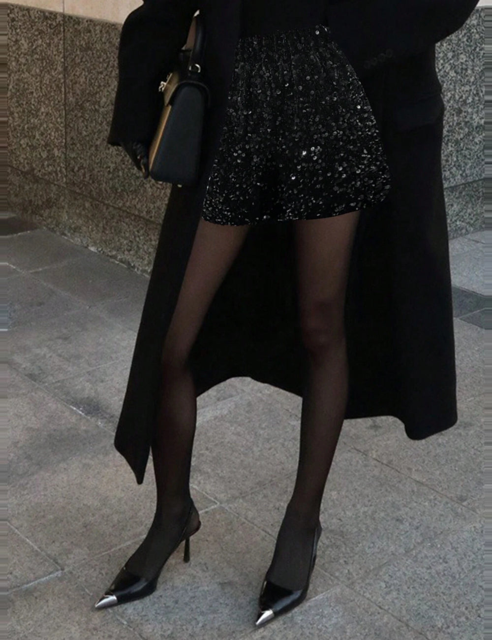 Pantaloni scurți Shein DAZY, negru