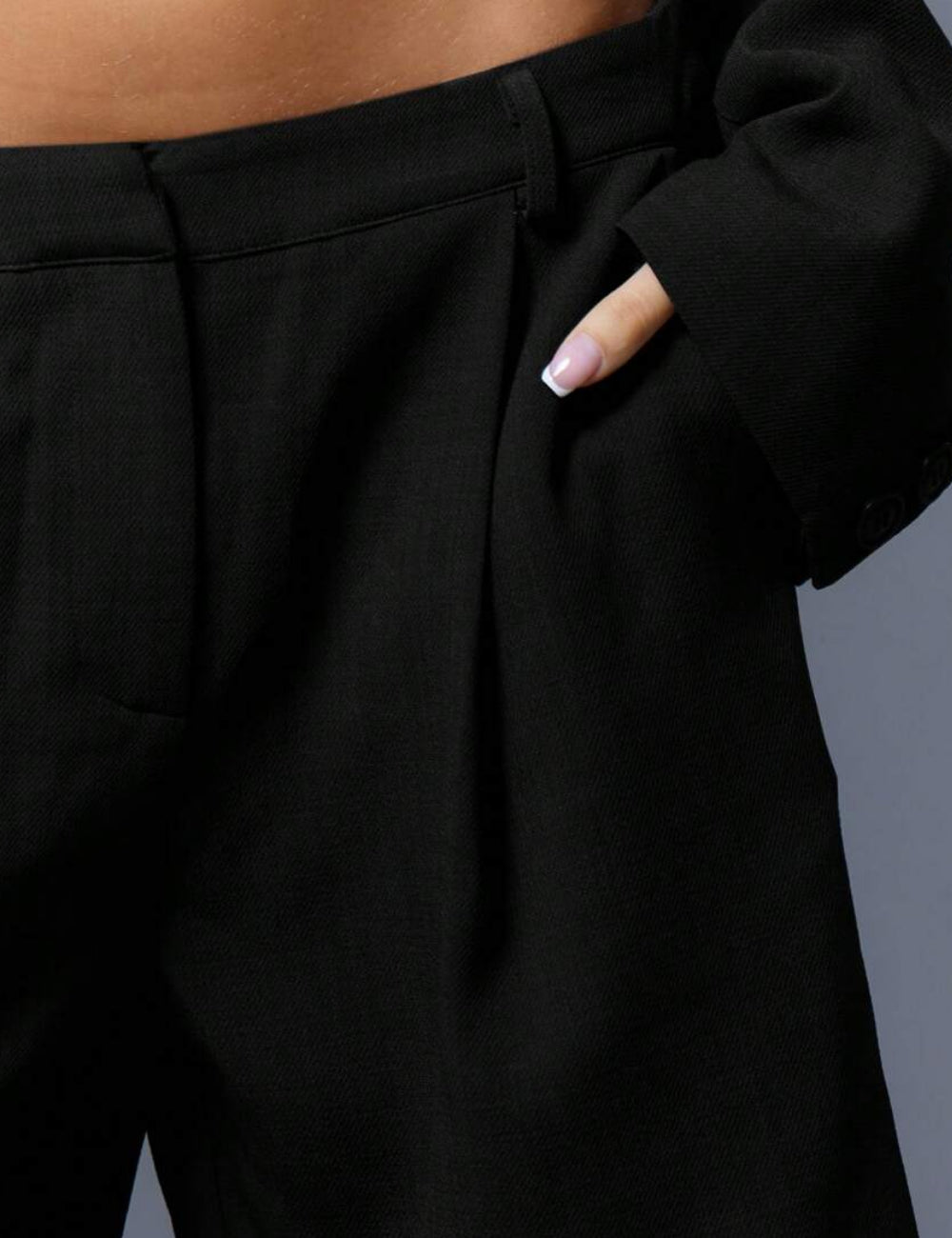 Pantaloni scurți SHEIN, negru