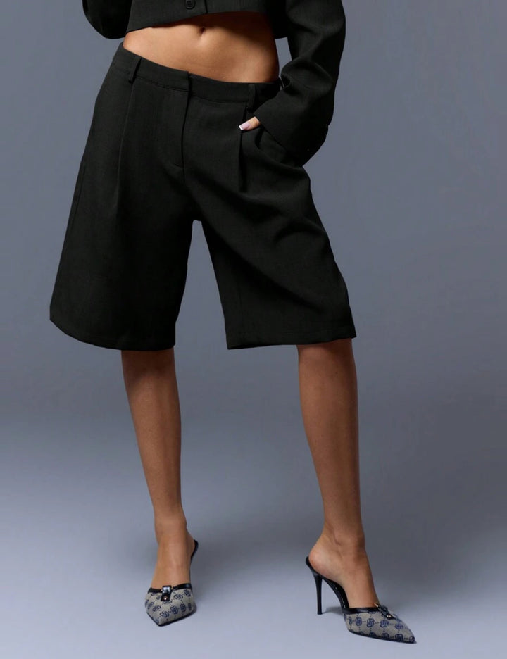 Pantaloni scurți SHEIN, negru