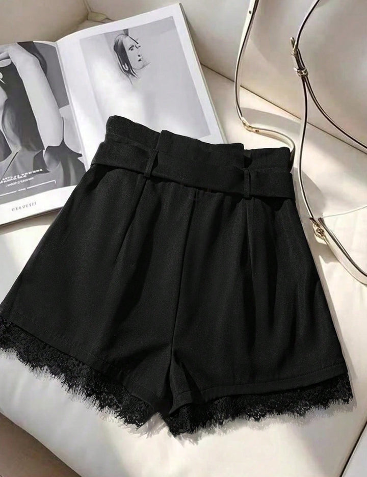 Pantaloni scurți Shein, negru