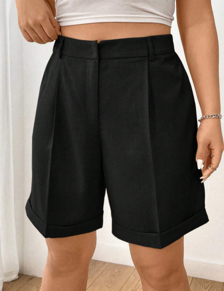 Pantaloni scurți SHEIN, negru