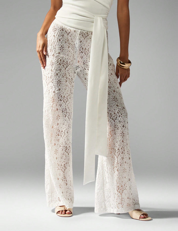 Shein Missguided nadrág, fehér