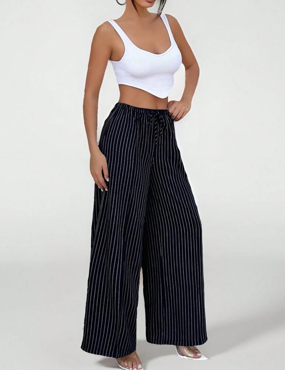 Pantaloni Shein, albastru
