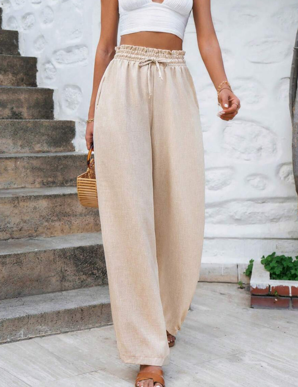 Pantaloni Shein, bej