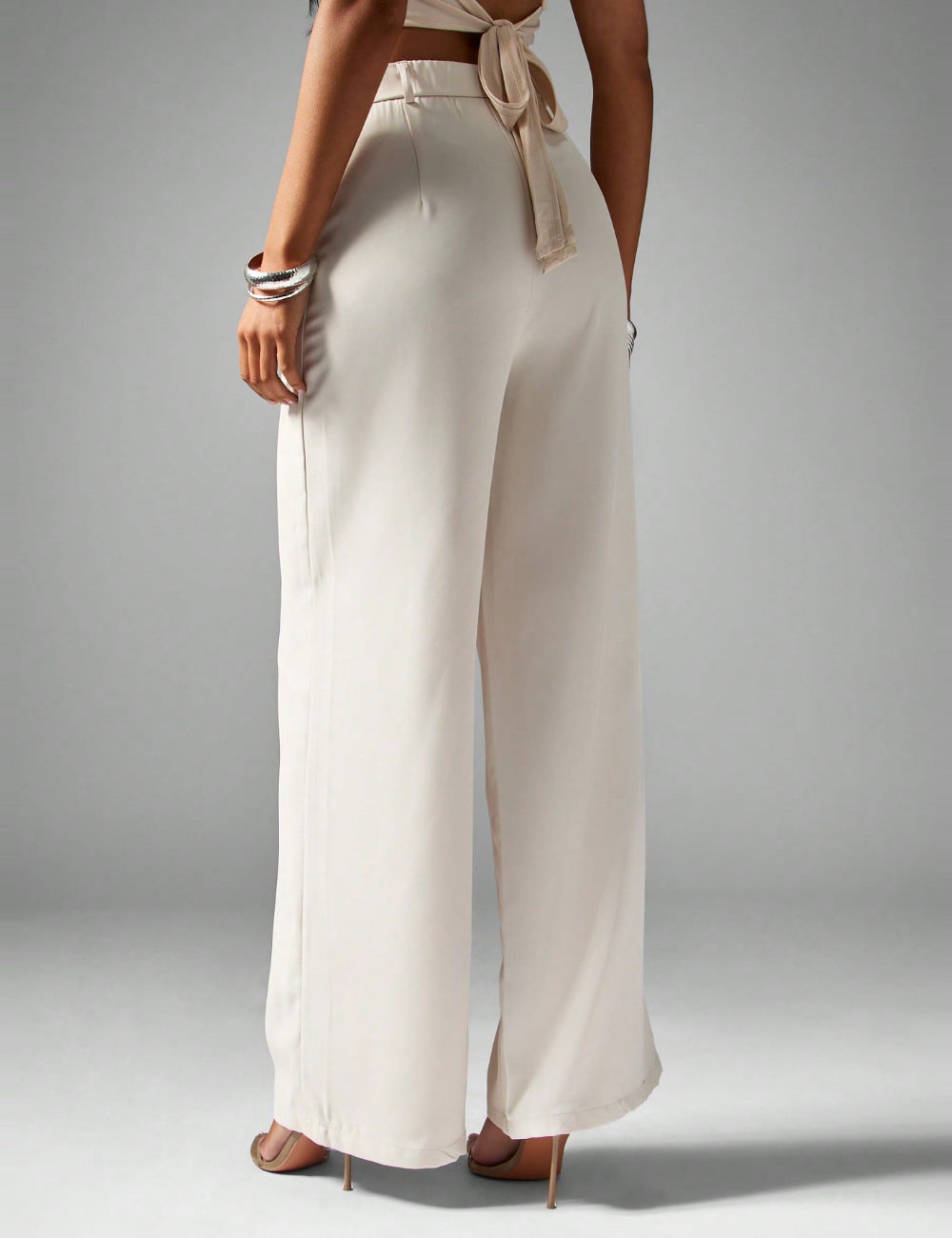 Shein Missguided nadrág, krém