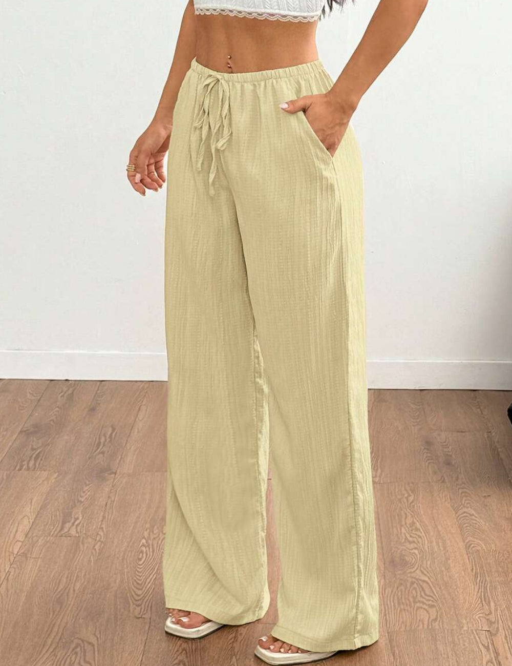 Pantaloni Shein, galben