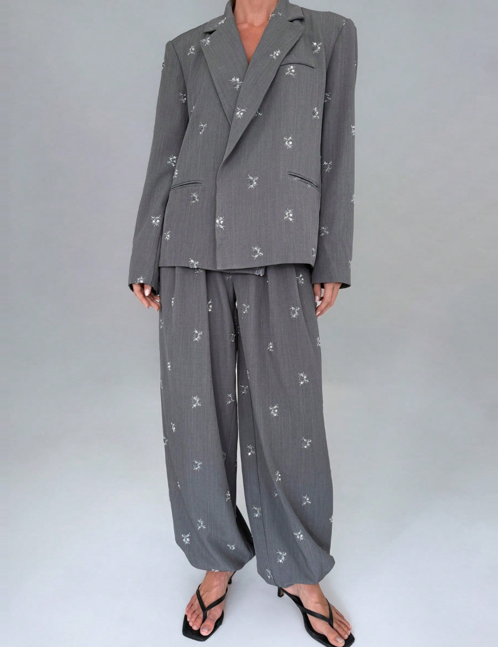 Pantaloni Shein, gri