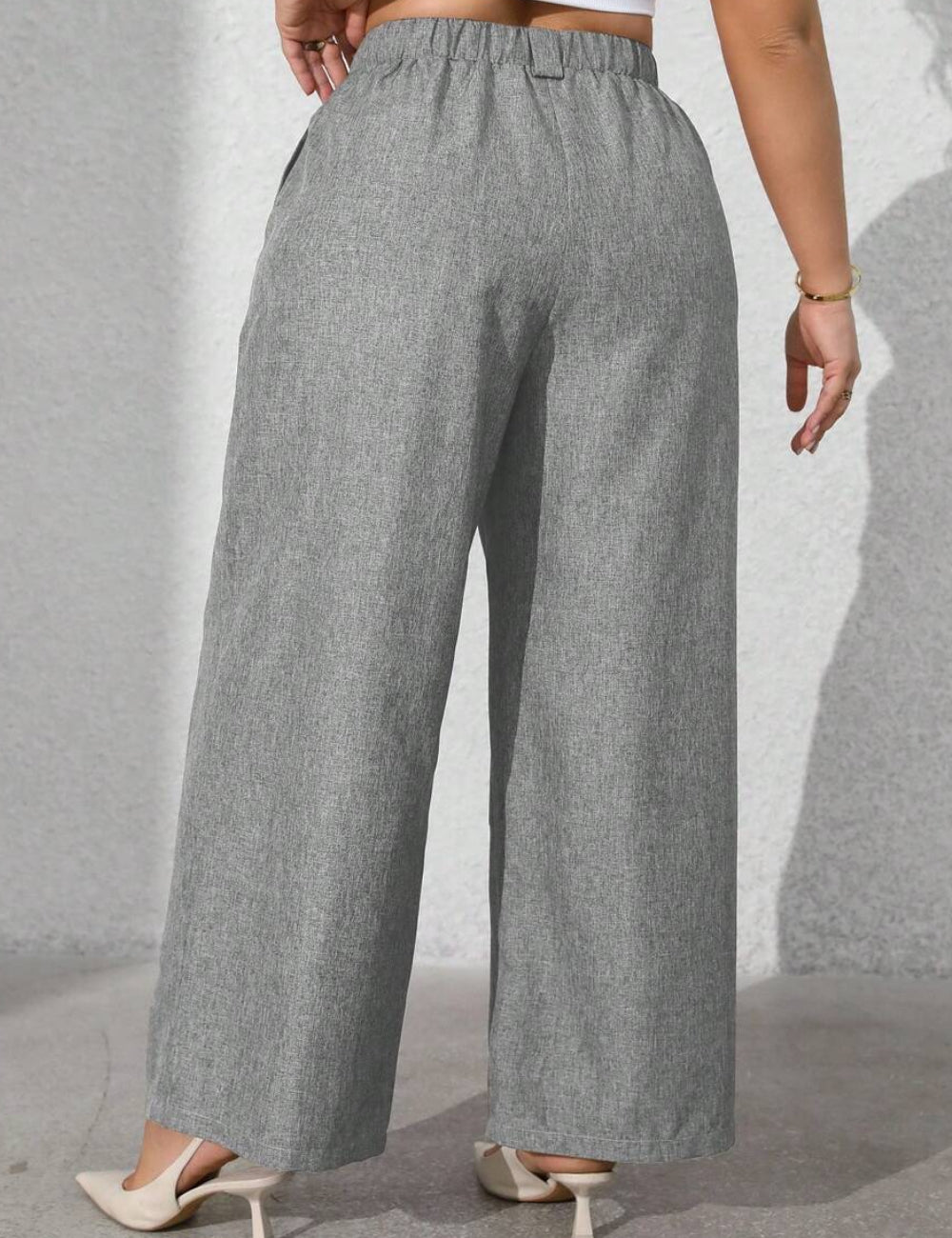 Shein Curve+ nadrág, szürke