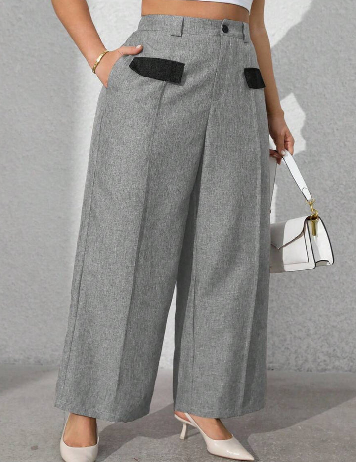 Shein Curve+ nadrág, szürke