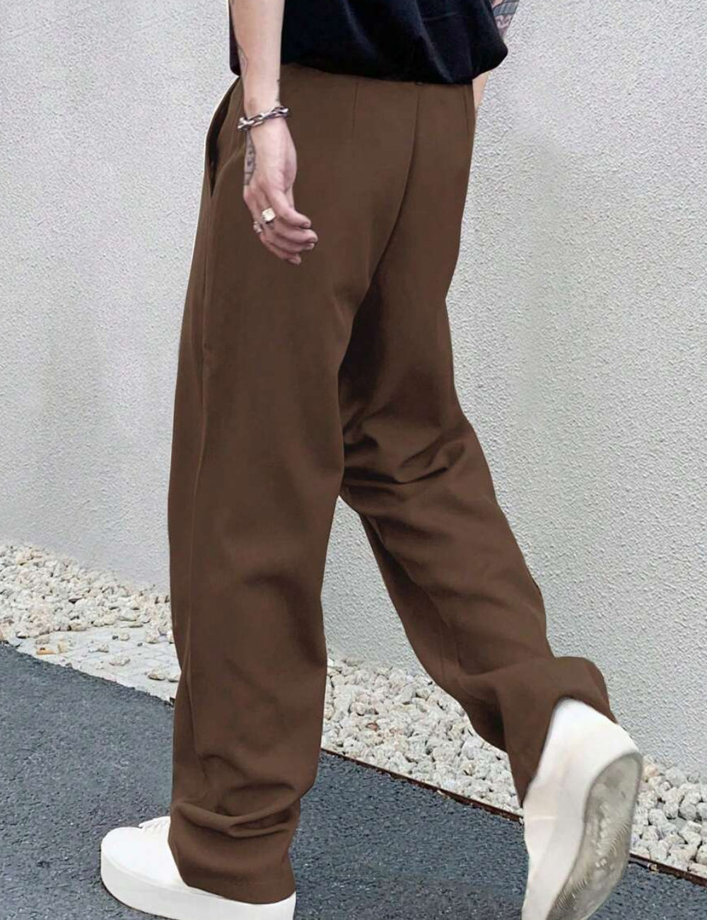 Shein MANFINITY nadrág, barna