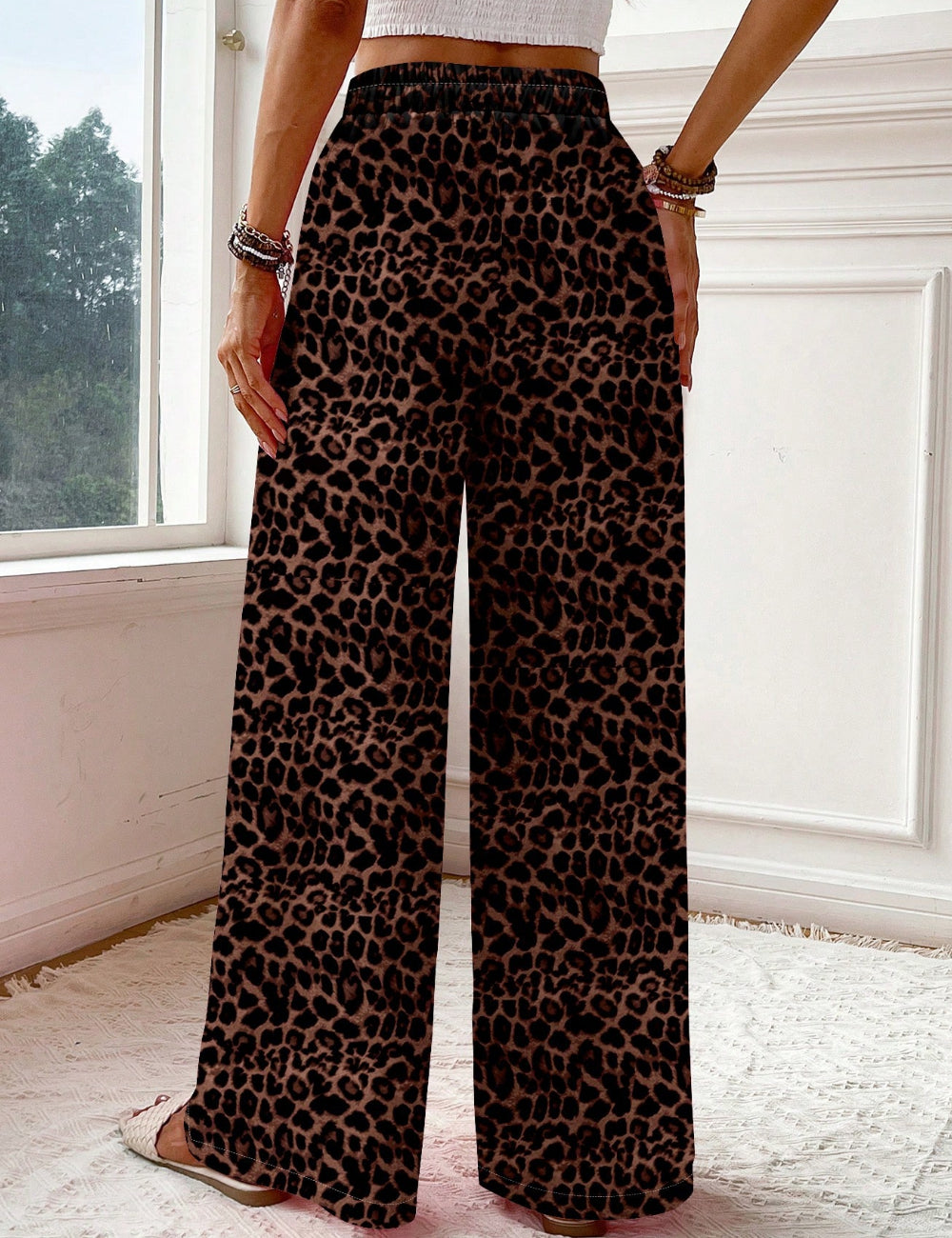 Shein Missguided nadrág, barna