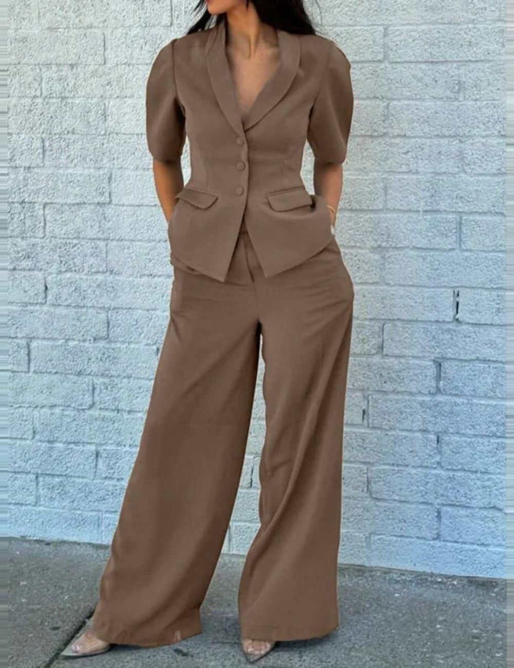 Pantaloni Shein, maro