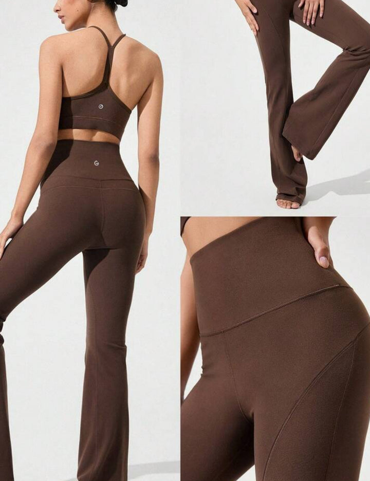 Shein GLOWMODE leggings, barna