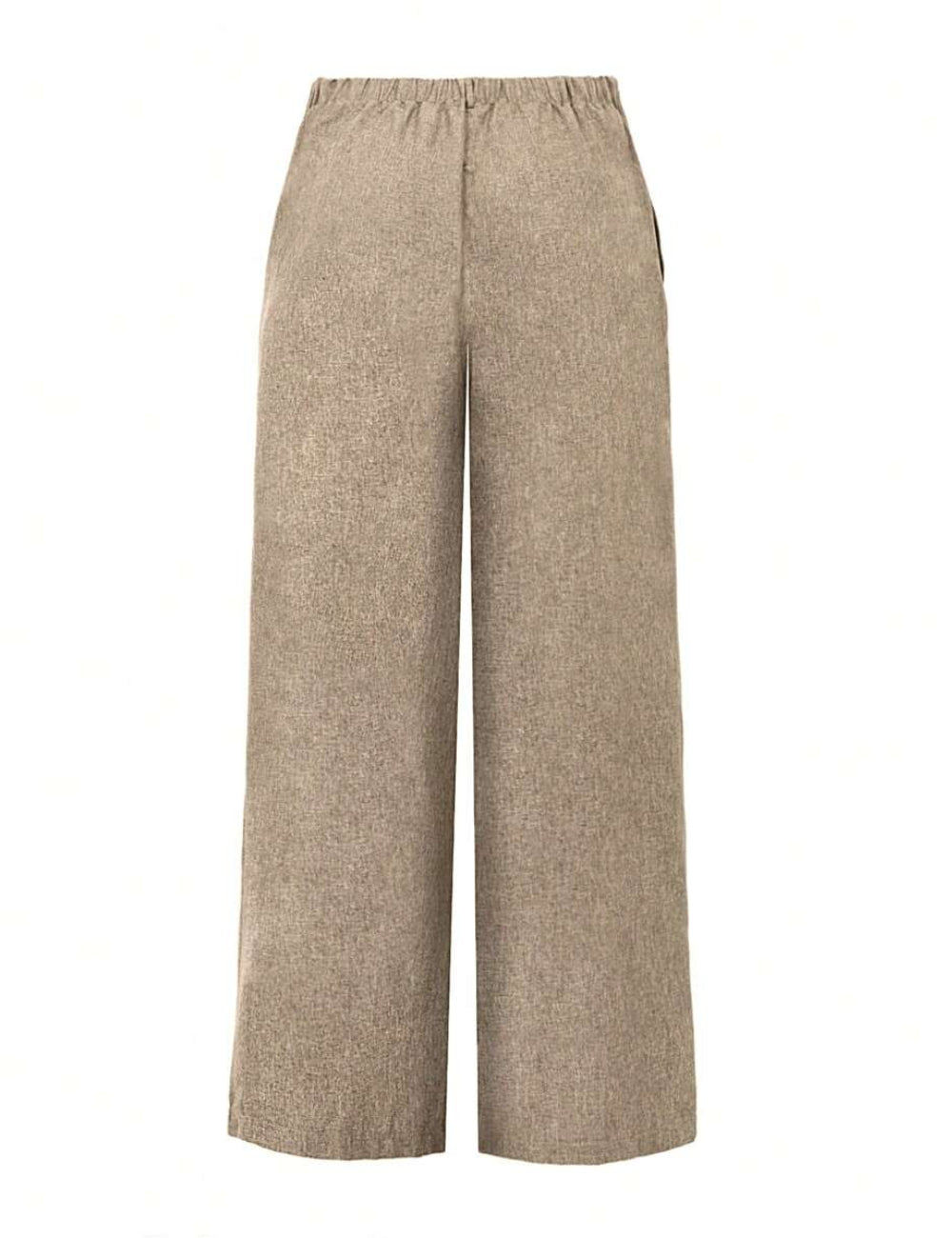 Shein Curve+ nadrág, barna