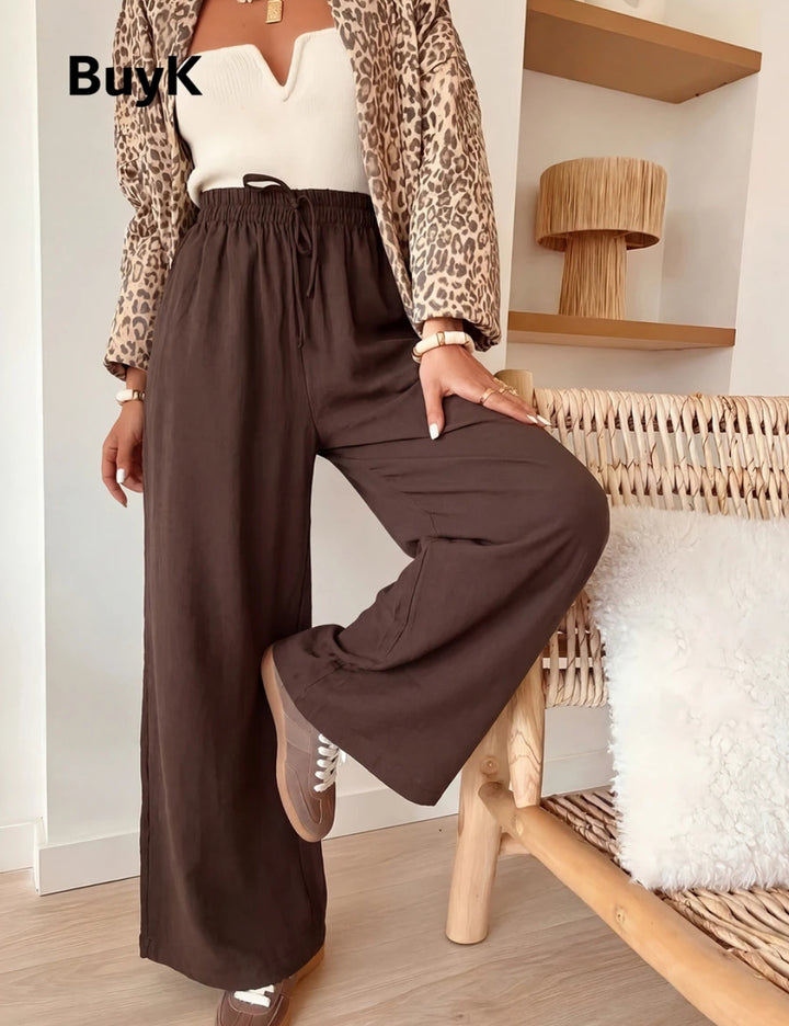 Pantaloni Shein Curve+, maro