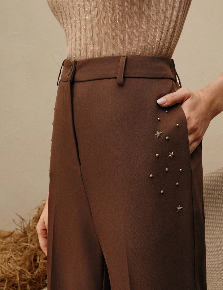Pantaloni Shein Anewsta, maro