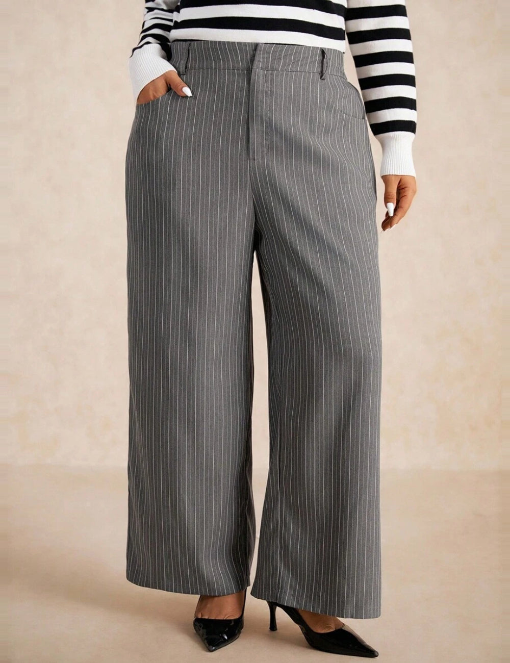 Pantaloni Shein Curve+, mix culori