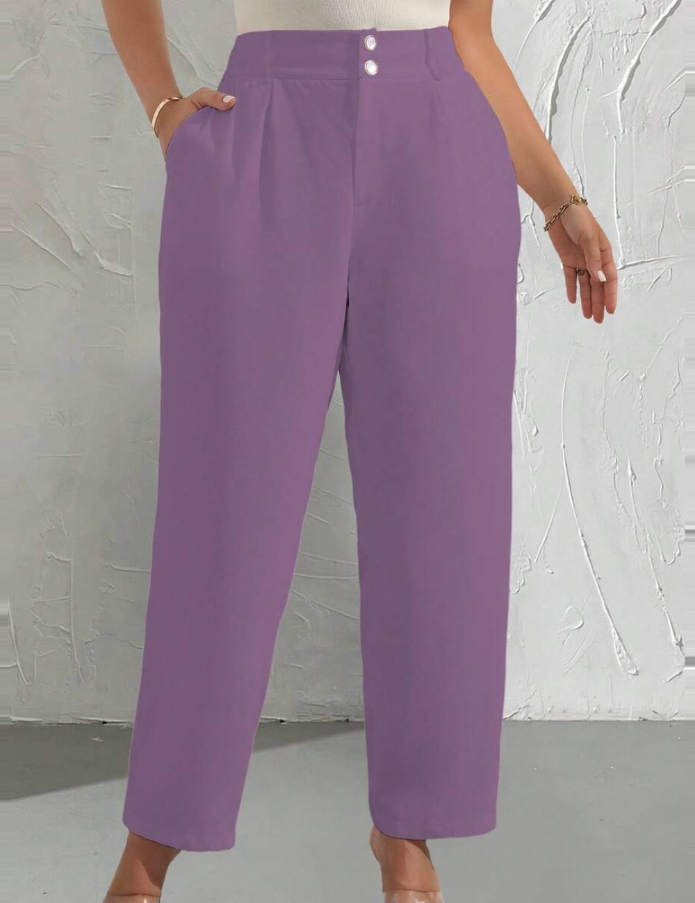 Pantaloni Shein, mov