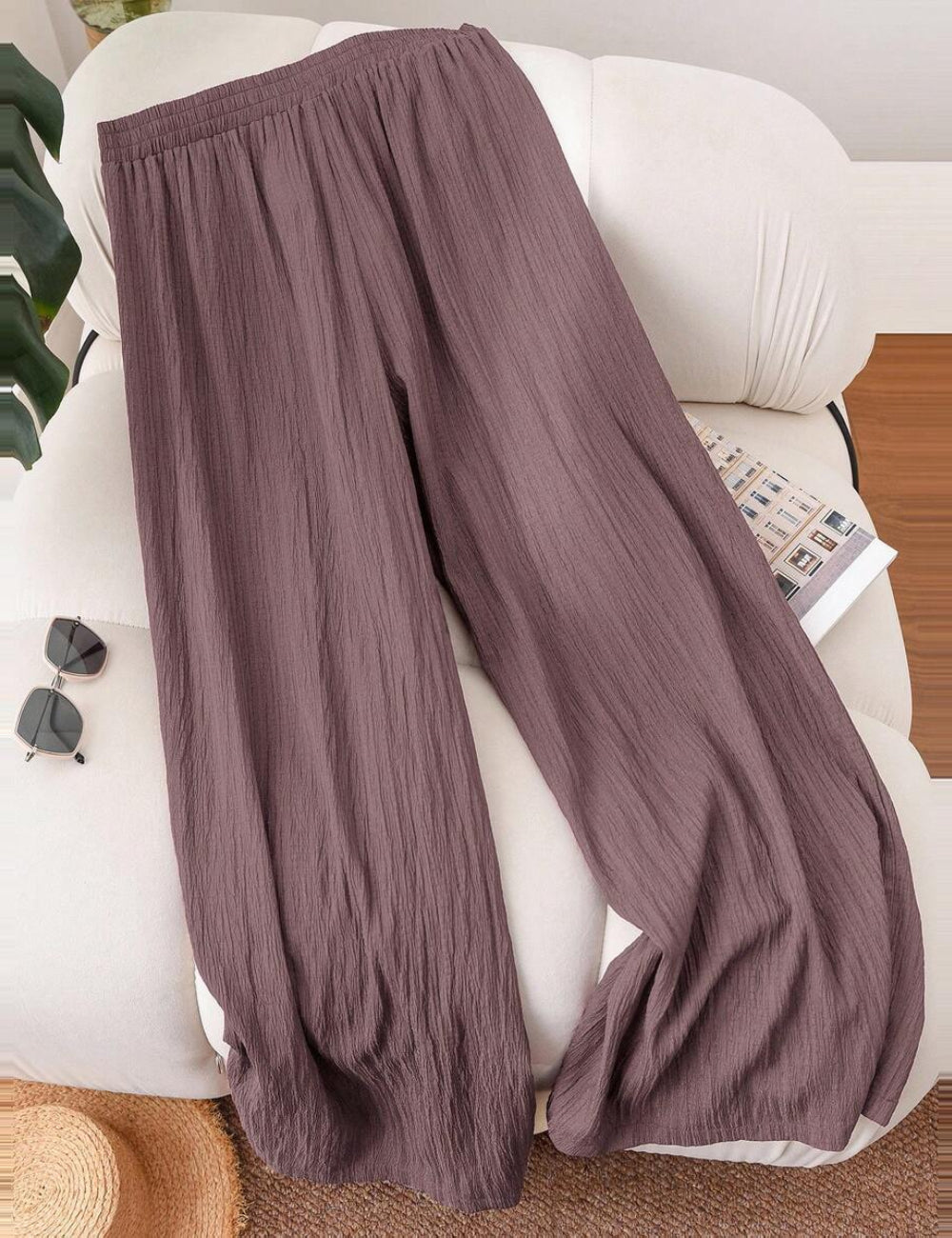 Shein Curve+ nadrág, lila