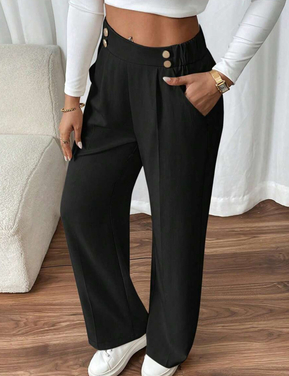 Pantaloni Shein, negru