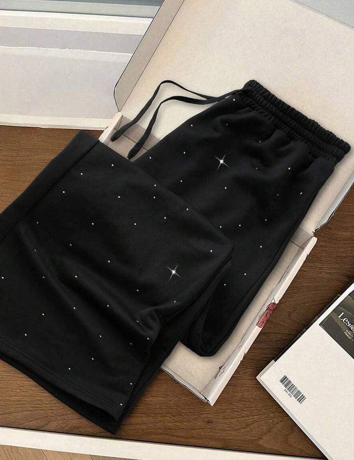 Shein Curve+ nadrág, fekete