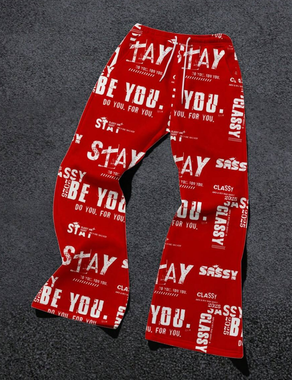 Pantaloni Shein, roșu