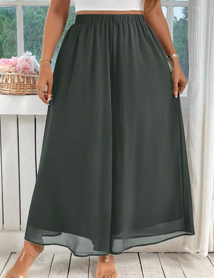 Shein Curve+ nadrág, zöld