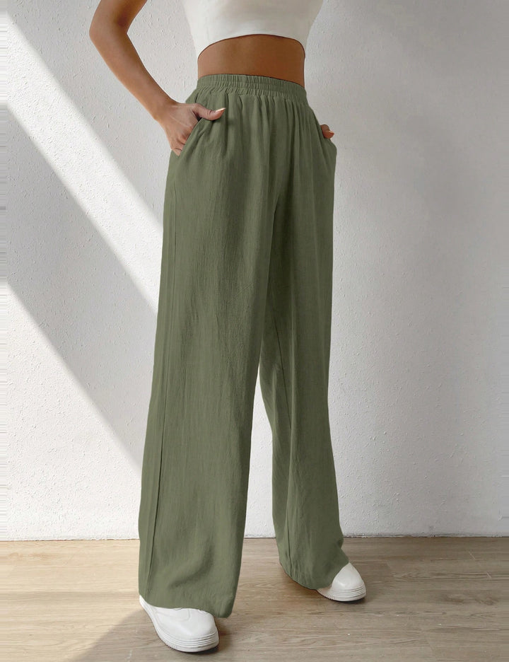Shein Curve+ nadrág, zöld