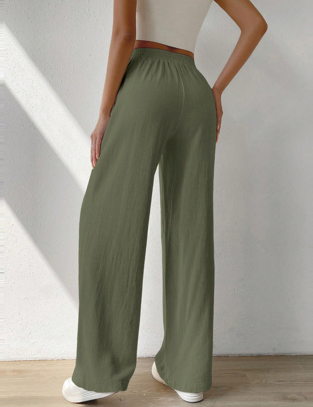 Shein Curve+ nadrág, zöld