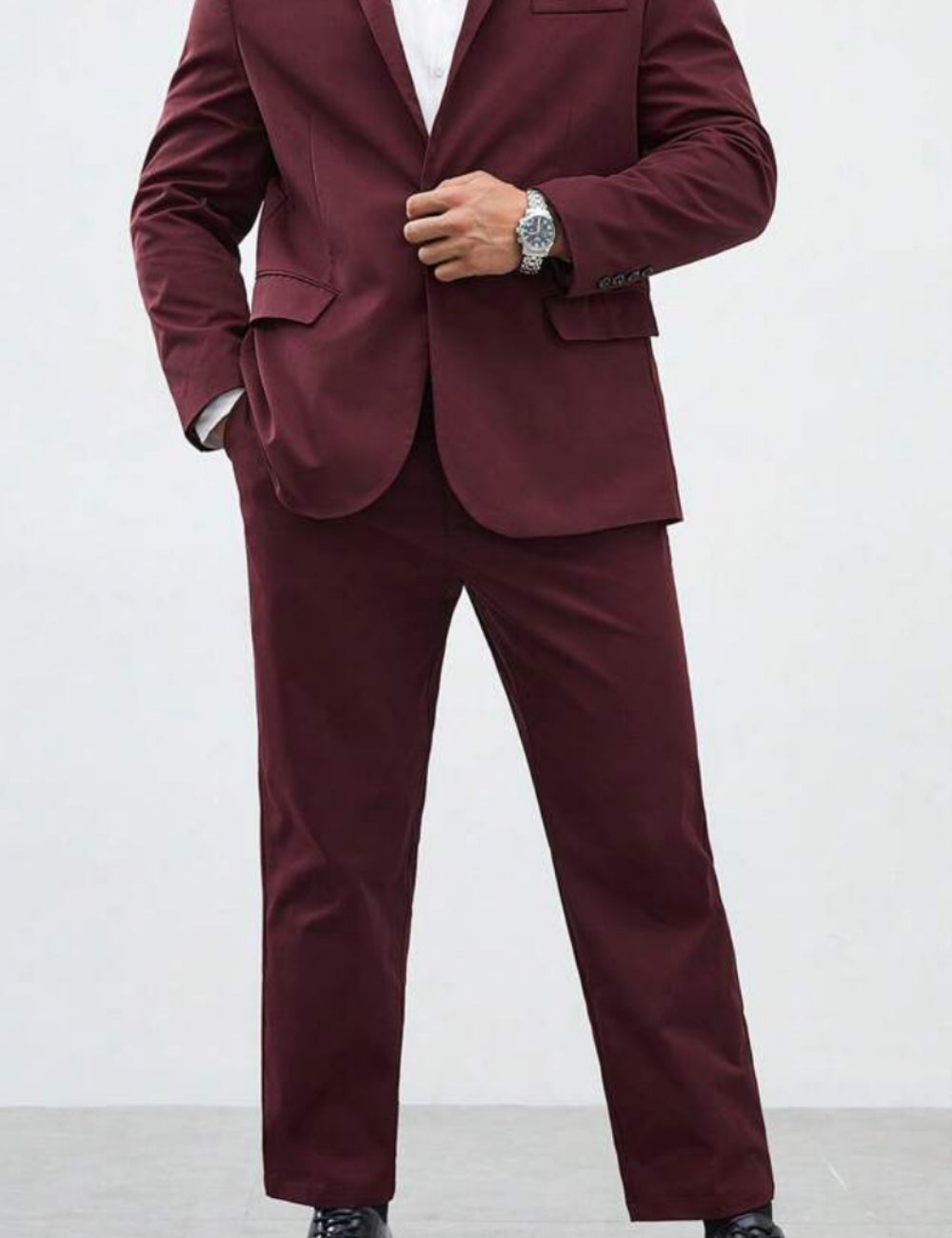 Pantaloni Shein, vișiniu