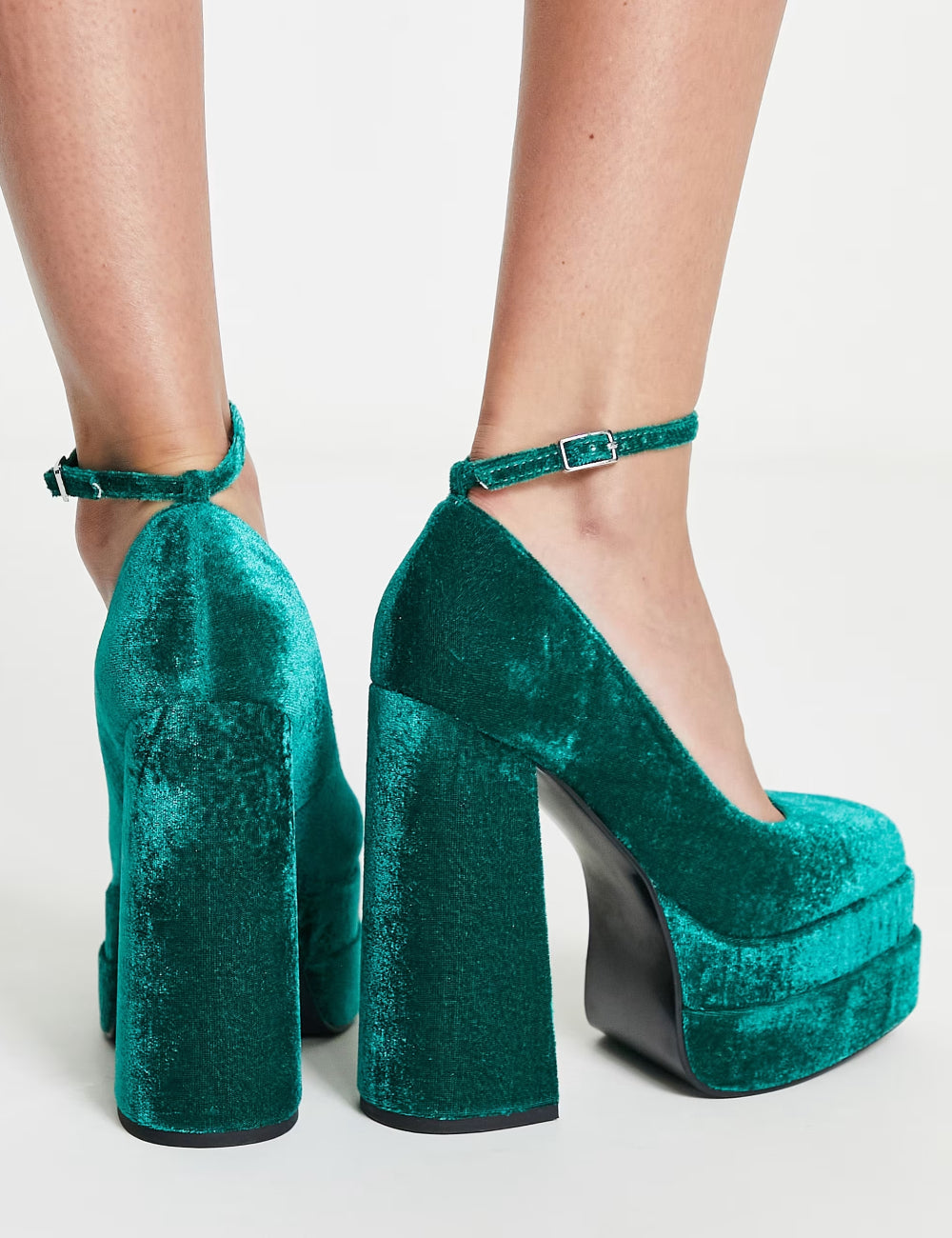 ASOS magas sarkú cipő, zöld