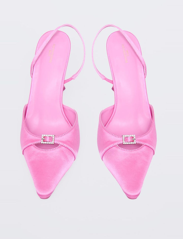 PRETTYLITTLETHING magassarkú cipő, rózsaszín