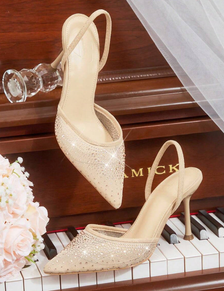 Pantofi cu toc Shein, bej