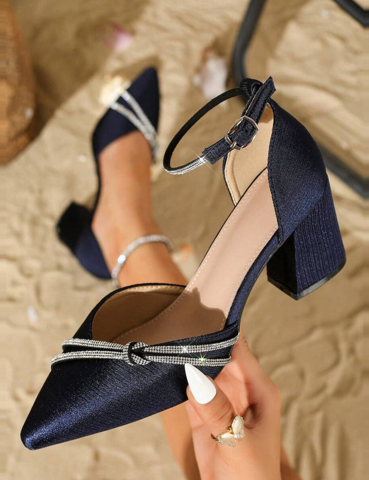 Pantofi cu toc SHEIN, albastru