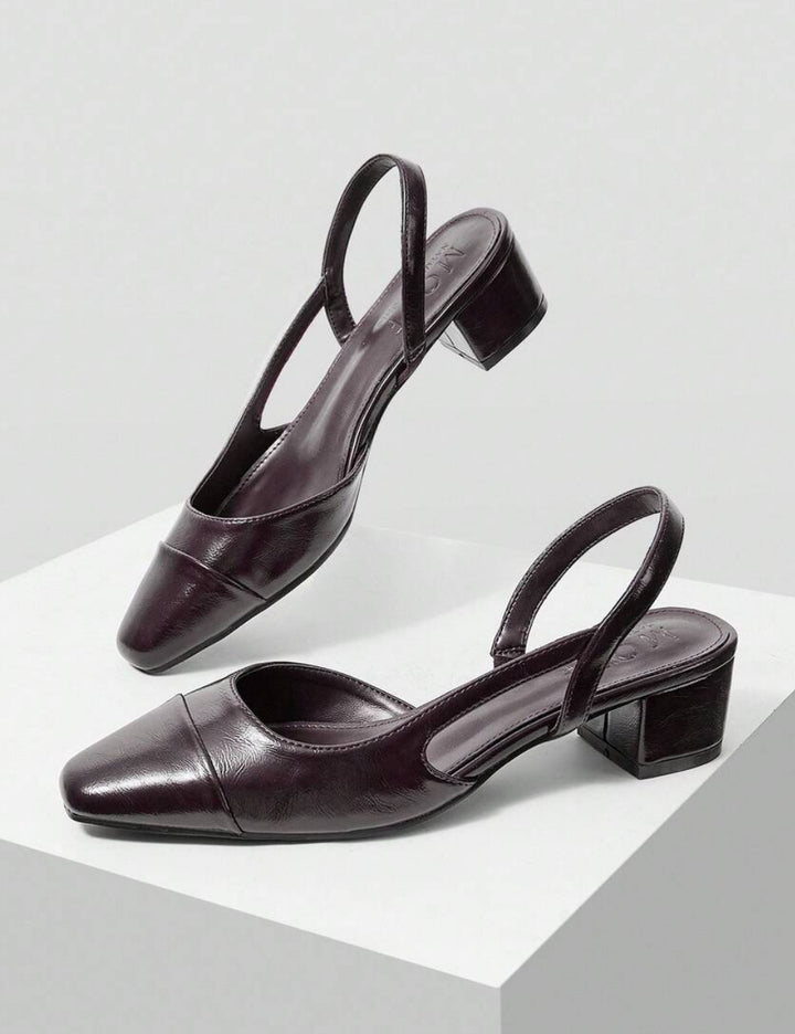 Pantofi cu toc Shein, maro