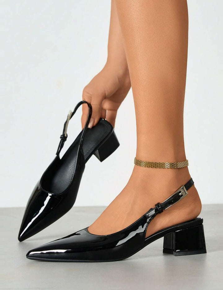 Pantofi cu toc Shein, mov