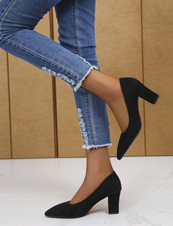 Pantofi cu toc Shein, negru
