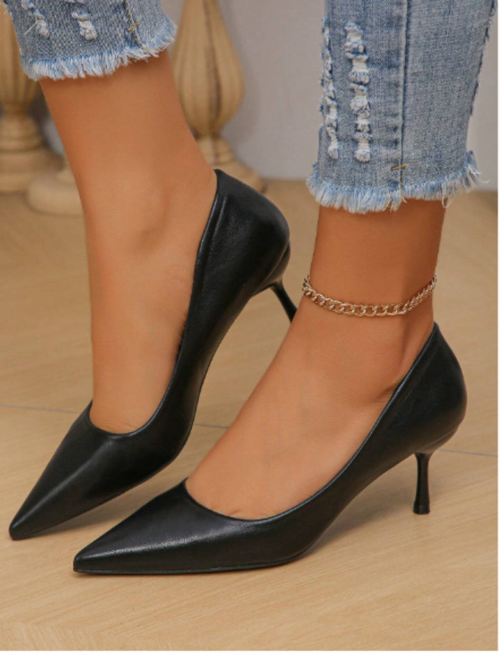 Pantofi cu toc Shein, negru