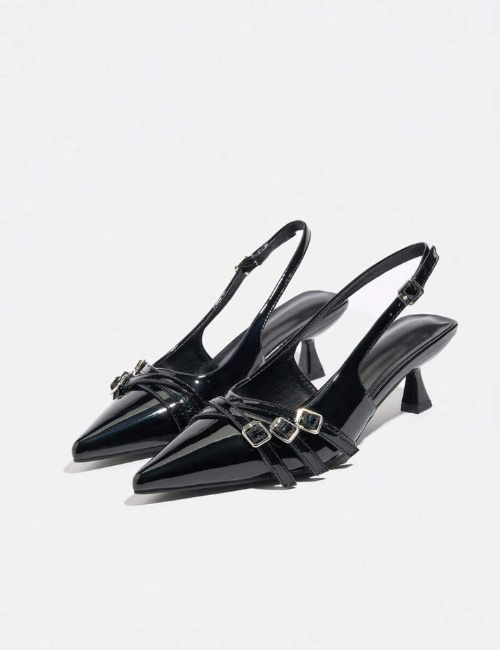 Pantofi cu toc SHEIN, negru